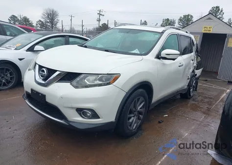 2016 Nissan Rogue Sl из США, поврежденный, VIN 5N1AT2MV0GC826011